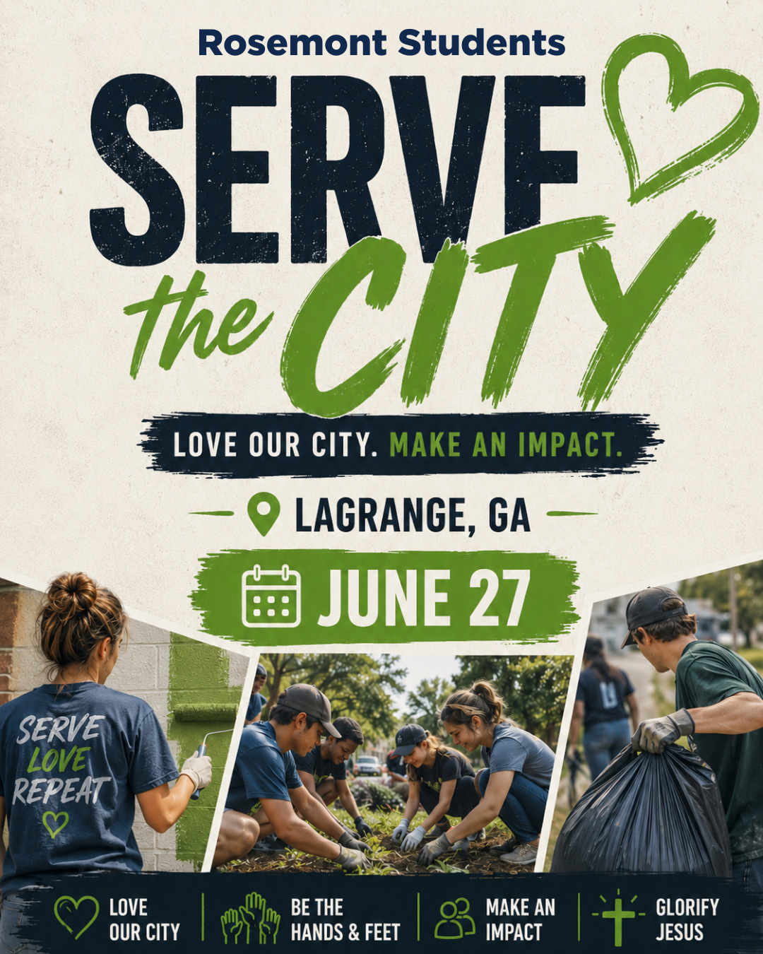 Featured image for Rosemont Students Serve the City